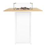 Cosi Fires - Vuurtafel Cosiloft Bartafel White / Teak - Afbeelding 3