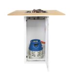 Cosi Fires - Vuurtafel Cosiloft Bartafel White / Teak - Afbeelding 5
